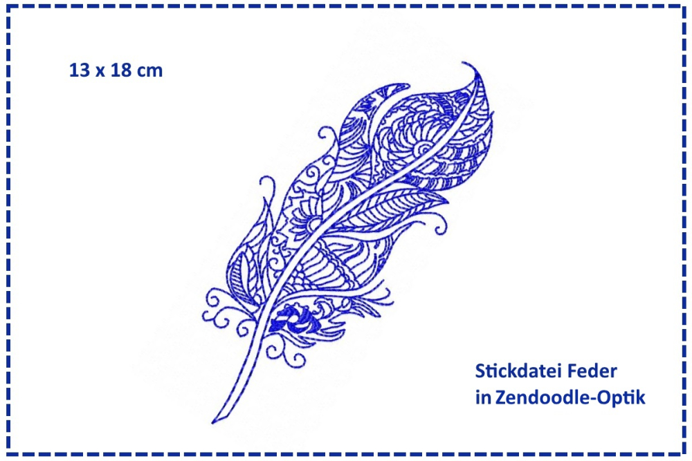 Feder Zendoodle 13x18